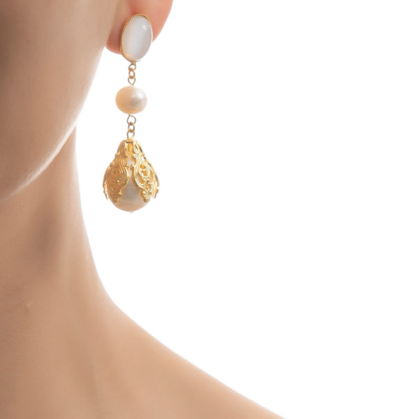 CIRINE earrings with fresh water pearl