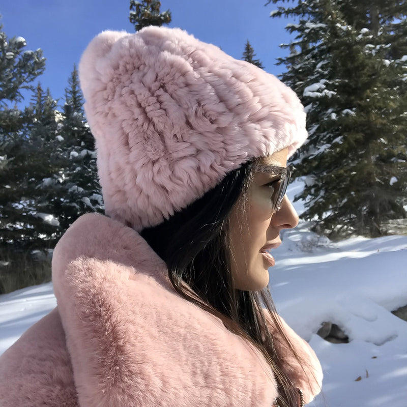 Verbier Pink Knitted Hat
