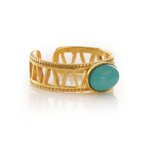 JANIS adjustable ring turquoise