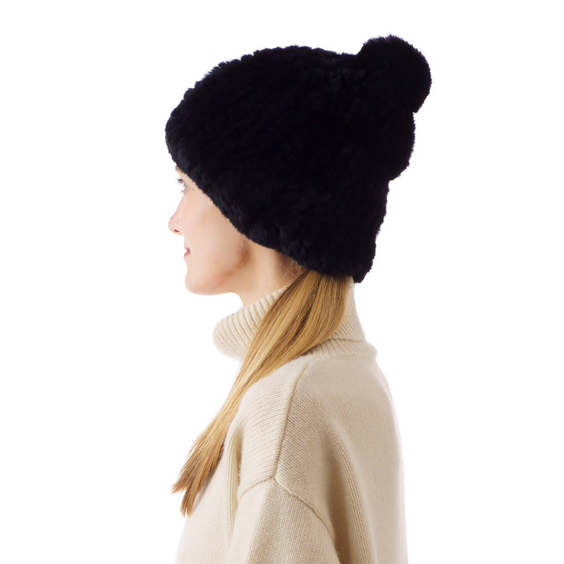 Verbier Black Knitted Hat