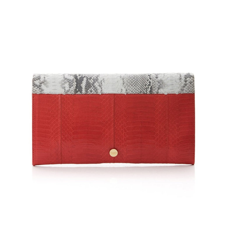 ULALAH red clutch bag with removable strap