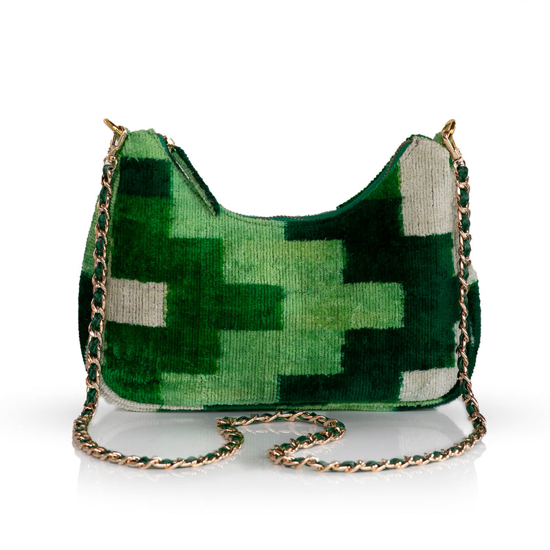 MOONBAG, IKAT PIXEL GREEN