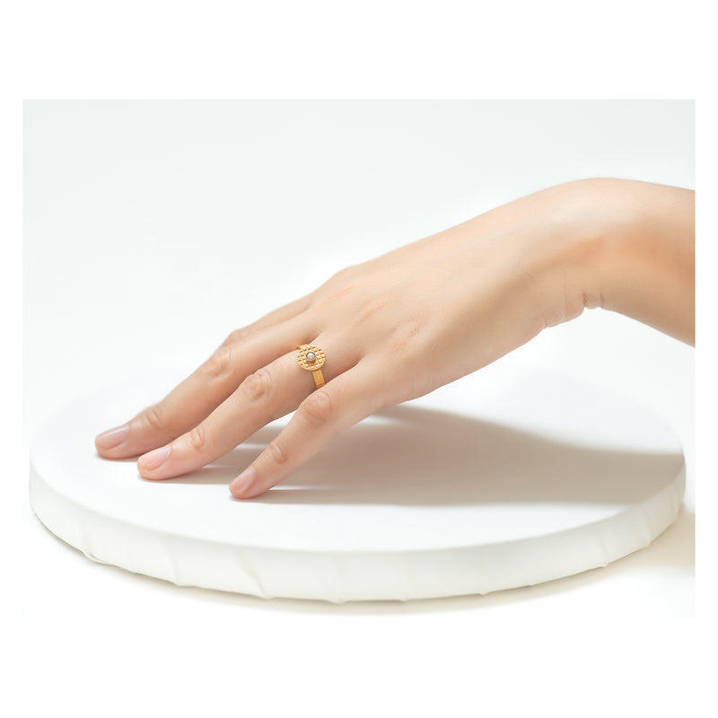 Kamar Adjustable Pearl Ring