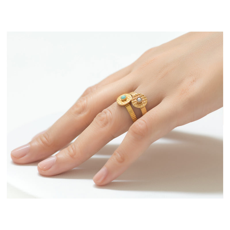 Kamar Adjustable Pearl Ring