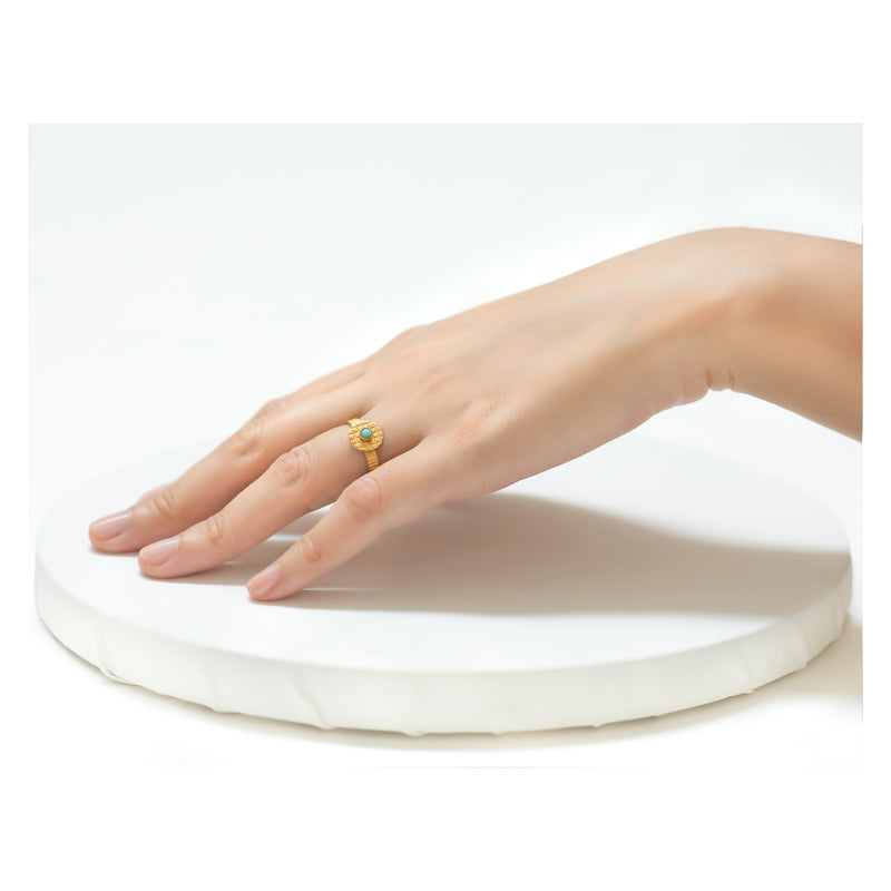 Kamar Adjustable Turquoise Ring