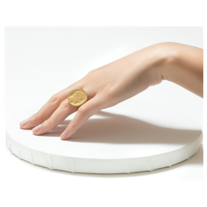 VERENA Adjustable Vintage Medal Ring