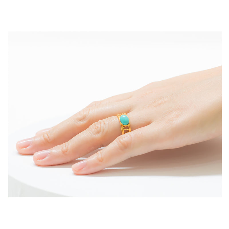JANIS adjustable ring turquoise