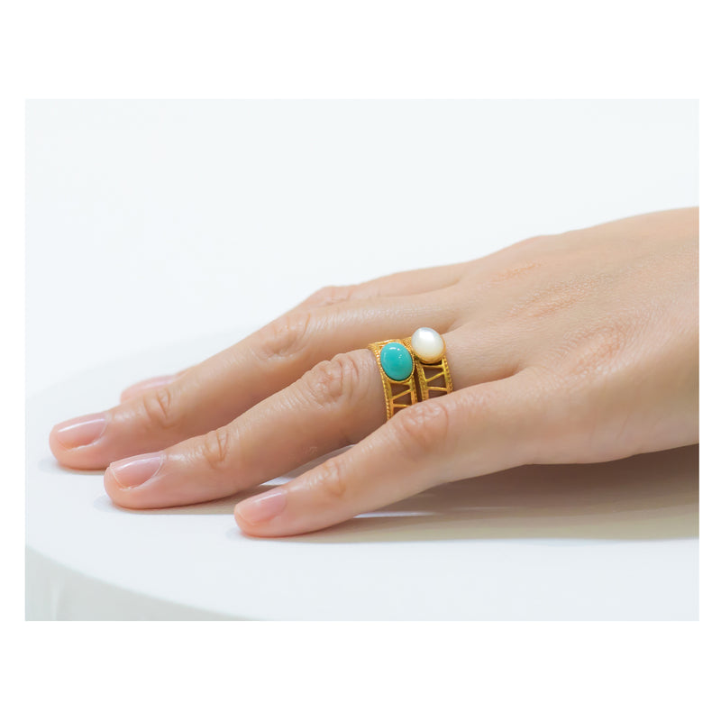 JANIS adjustable ring turquoise