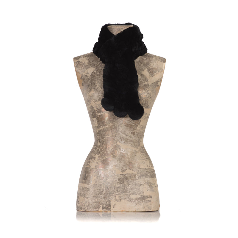 CHAMONIX Black Knitted  scarf