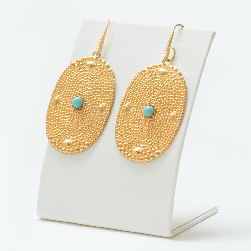 AINEE Earrings Gold-Plated Turquoise