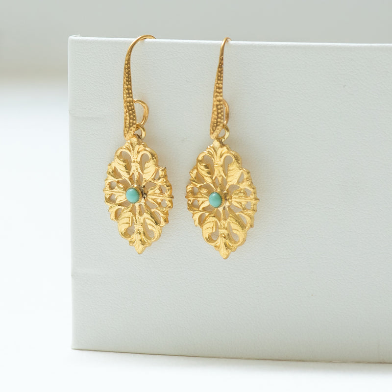 Nolan turquoise vintage-inspired earring