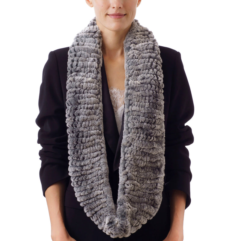 ASPEN Gray Round scarf