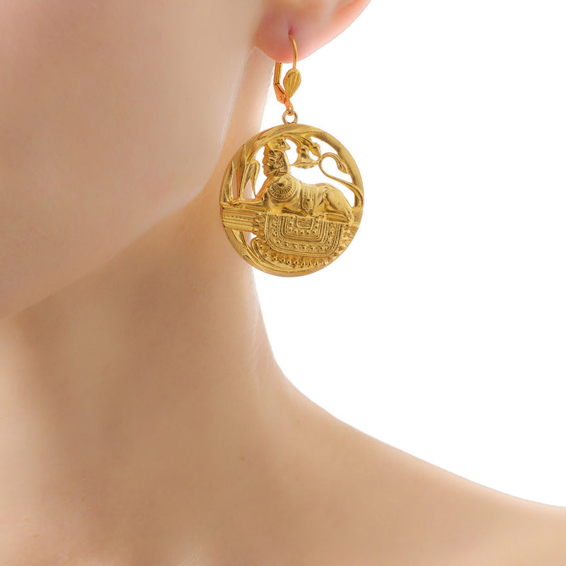 GIZA earrings gold-plated egyptian inspired