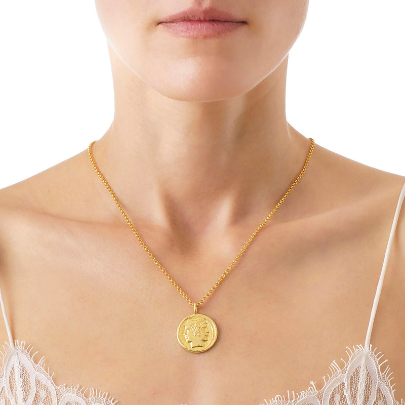 GEMINI Vintage-coin inspired  Necklace