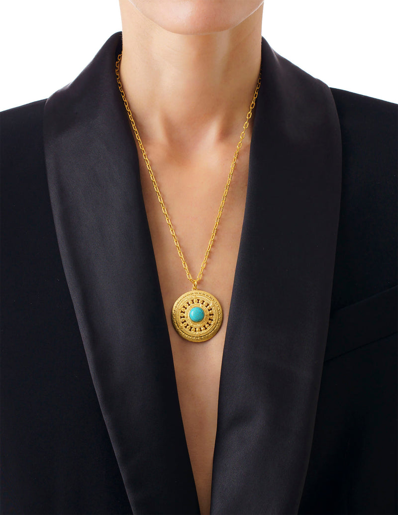 CASSANDRE Necklace Byzantine-inspired Turquoise