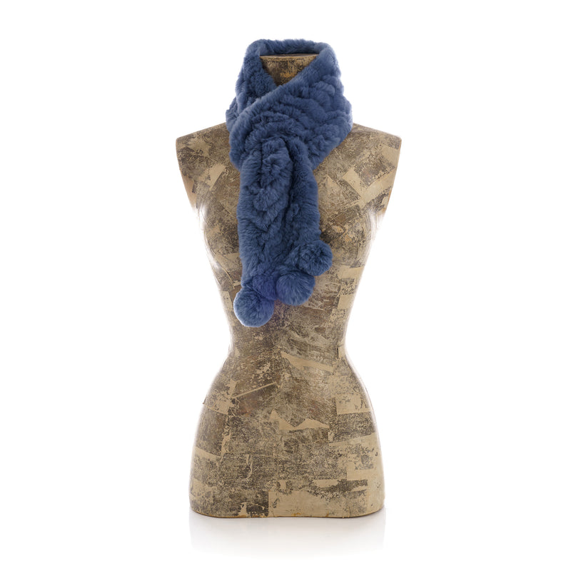 CHAMONIX BLUE Knitted  scarf