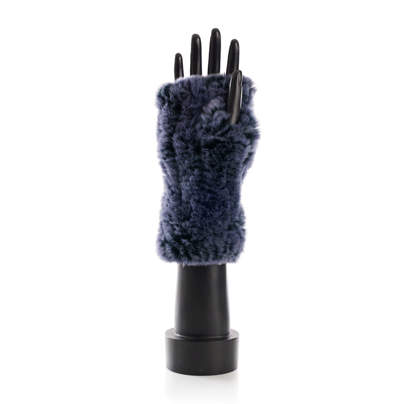 CHATEL Night Blue Knitted Mittens