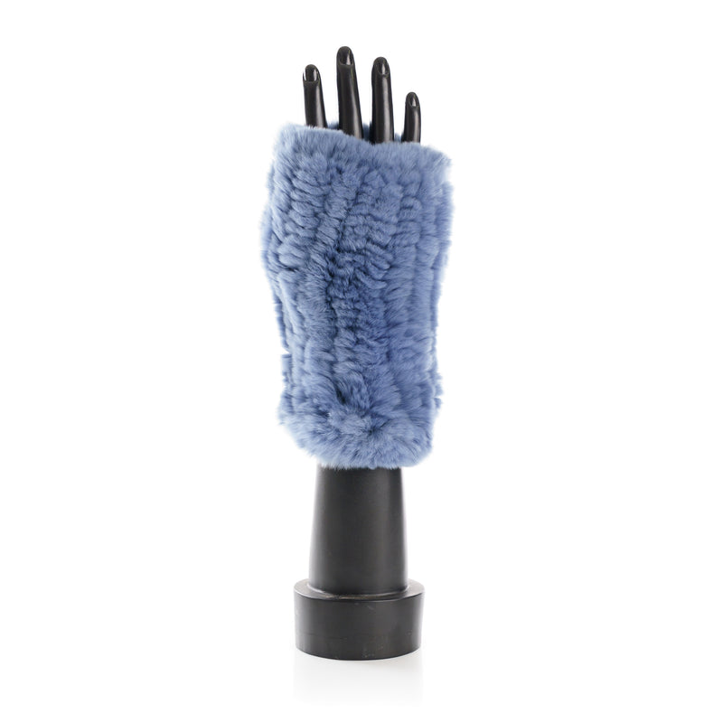 CHATEL Light blue knitted Mittens