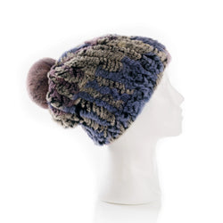 Verbier Mixed lavender and grey Knitted Hat