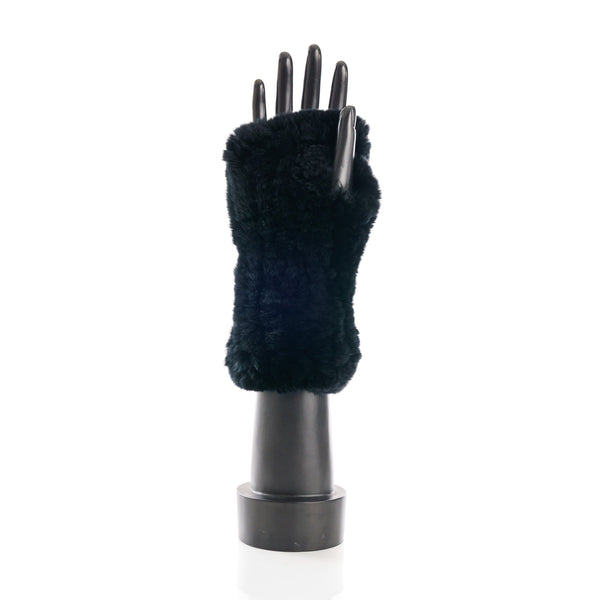 CHATEL Black Knitted Mittens