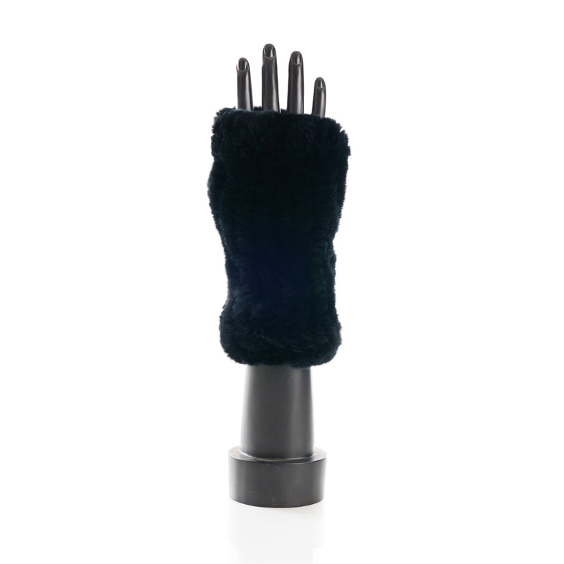 CHATEL Black Knitted Mittens