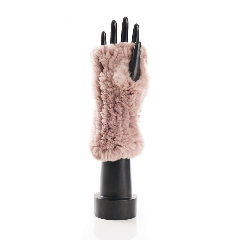 CHATEL Pink Knitted Mittens