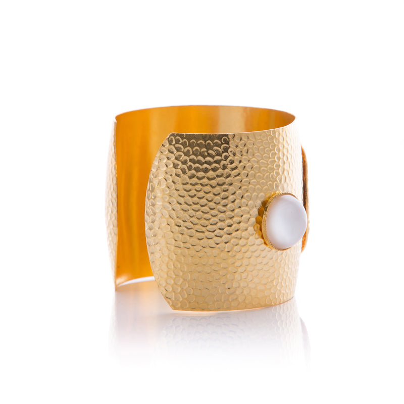 ATHENA Bracelet Gold-Plated Lune Cuff