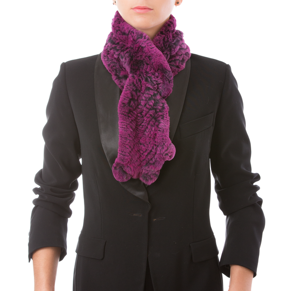 CHAMONIX purple knitted scarf