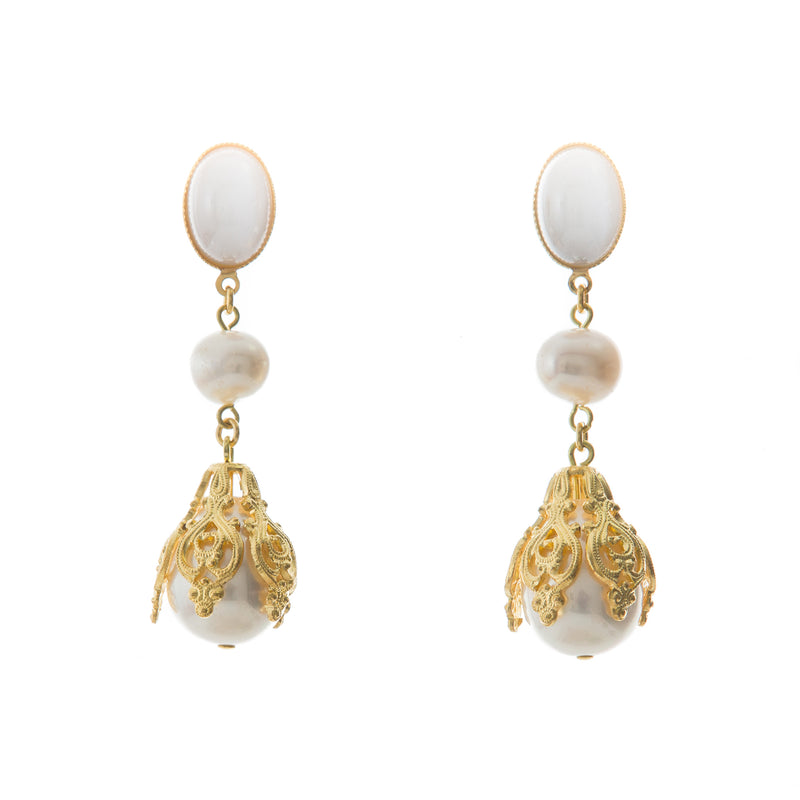 CIRINE earrings with fresh water pearl