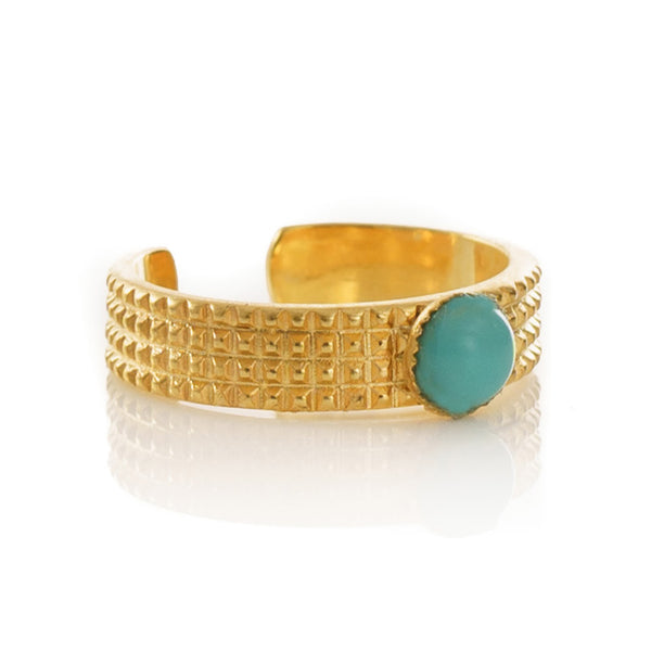 CLARIS adjustable ring turquoise