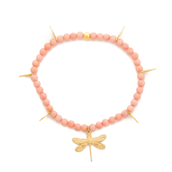 DRAGONFLY Bracelet Coral