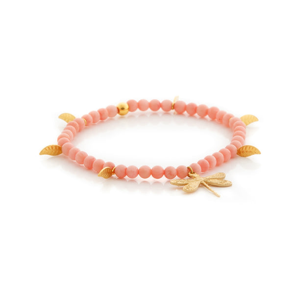 DRAGONFLY Bracelet Coral