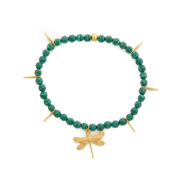 DRAGONFLY Bracelet Malachite