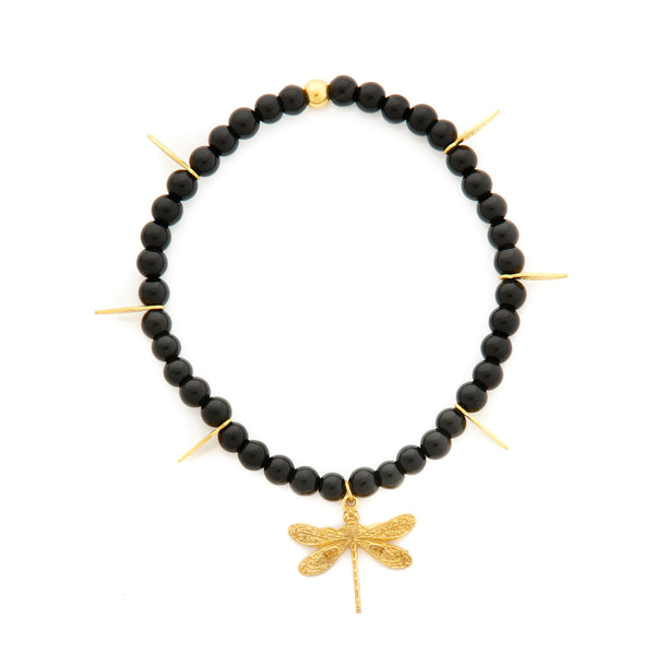 DRAGONFLY Bracelet Black Agate