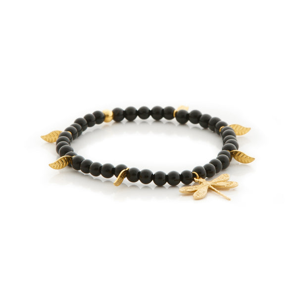 DRAGONFLY Bracelet Black Agate