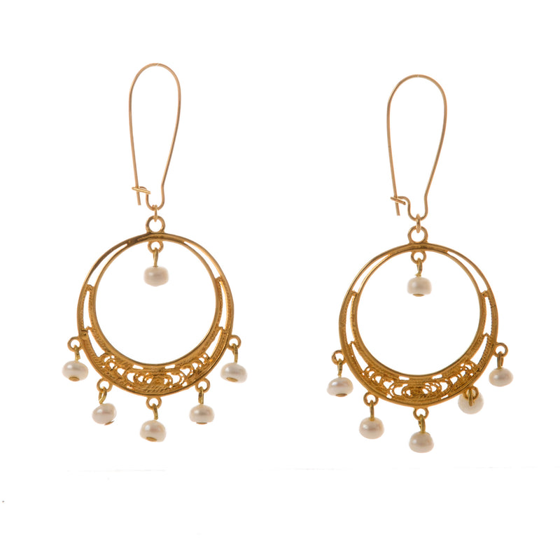 EMELYNE earring gold-plated and coral