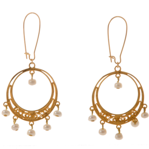 EMELYNE earring gold-plated and pearl