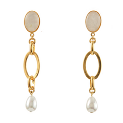 EVA Earring Gold-Plated Pearl