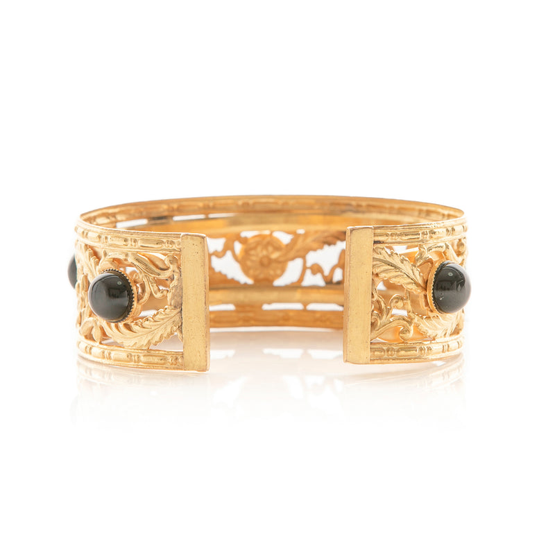 PHILAE bracelet gold-plated black agate