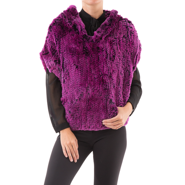 HOODIE warm fushia fur