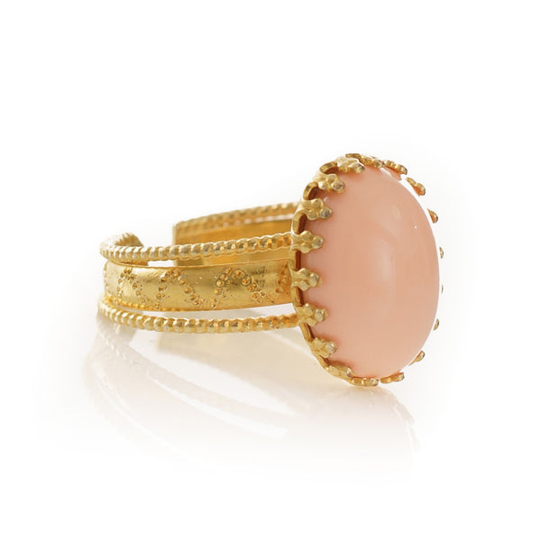 IRENE Adjustable Ring Coral