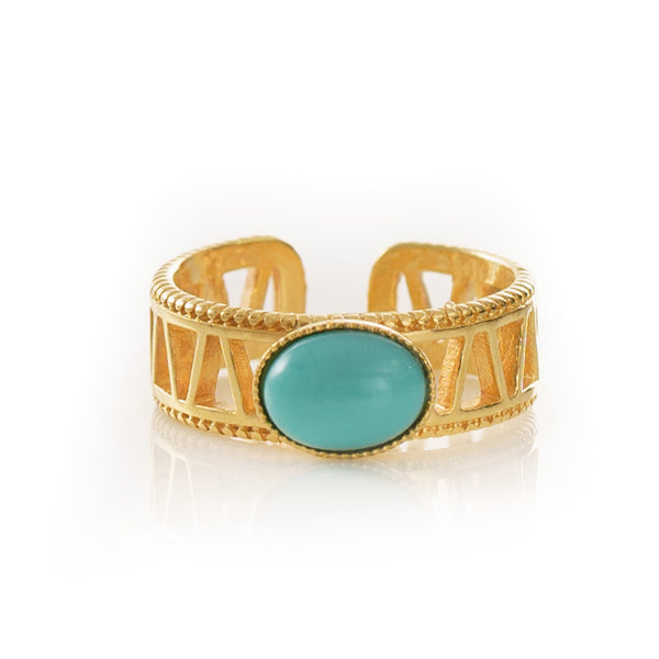 JANIS adjustable ring turquoise