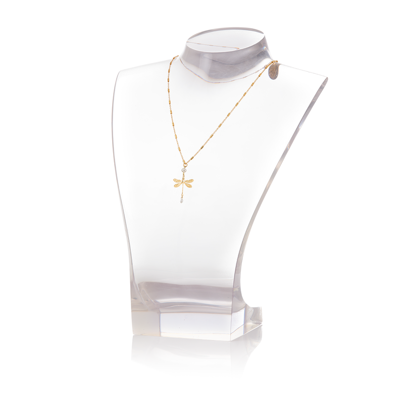 JEANNE Necklace Gold-Plated Dragonfly