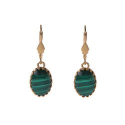 LOLA Gold Earring Malachite