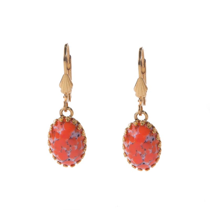 LOLA Gold Earring Murano Coral