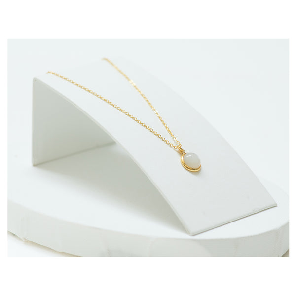 LAETITIA  necklace white jade