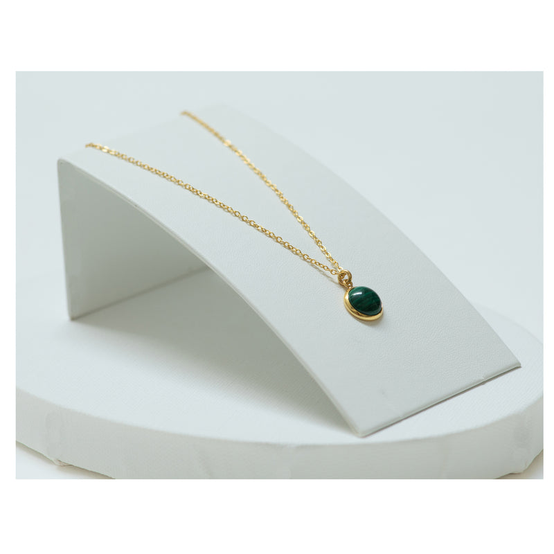 LAETITIA  necklace green malachite