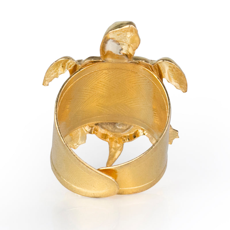 LULU gold adjustable ring
