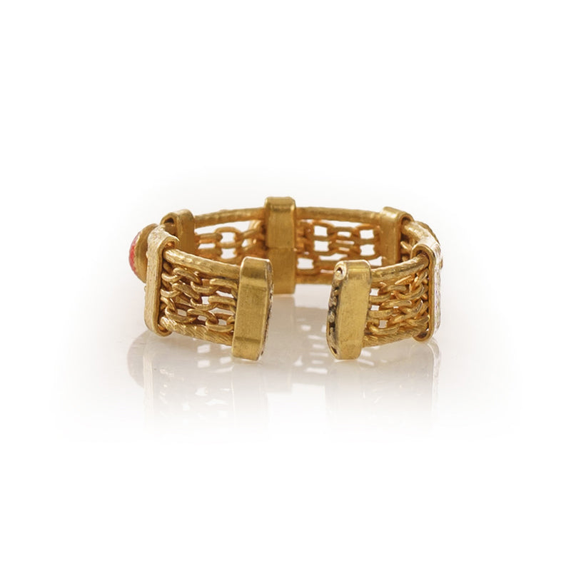 Luna Adjustable Ring Black