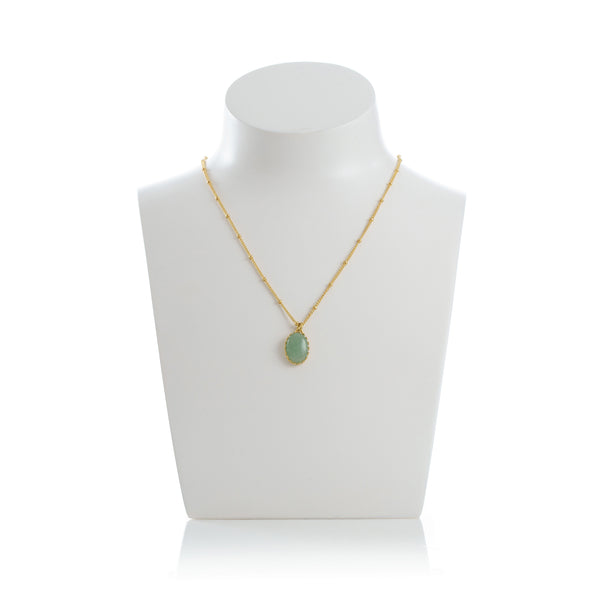 MEDICIS Vintage-inspired necklace Aventurine